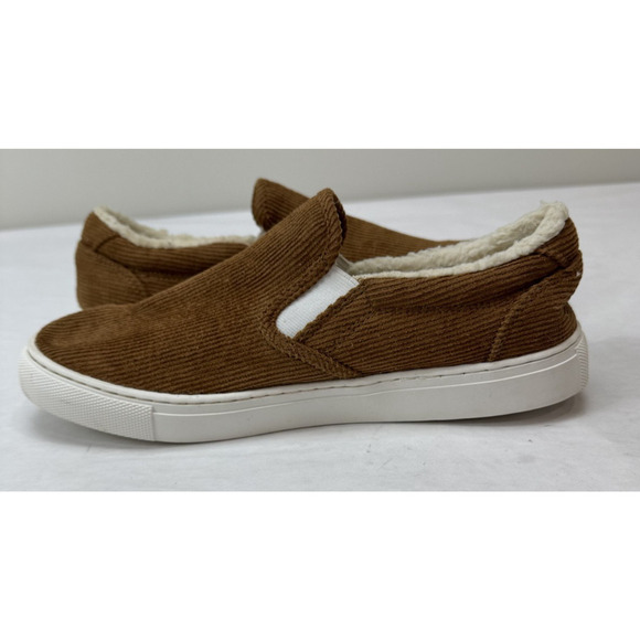 J Crew Corduroy Slip-On Sneakers with Sherpa Fleece Lining Shoe Size 9.5 Comfort - Picture 3 of 12